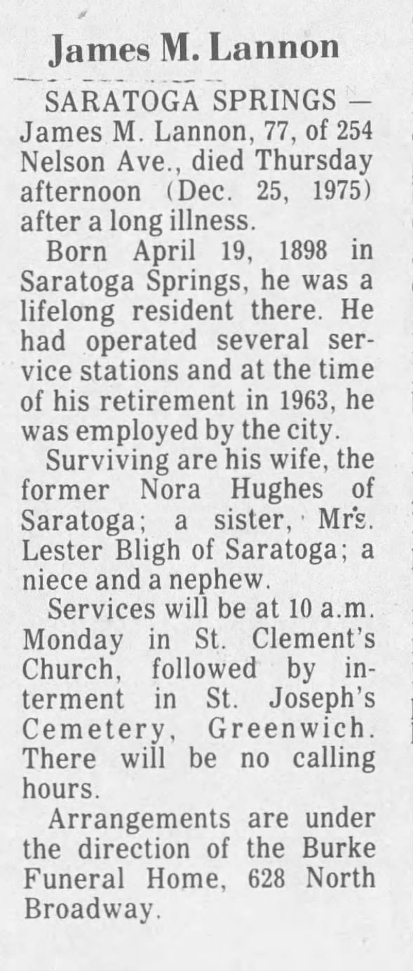 James Lannon Obit